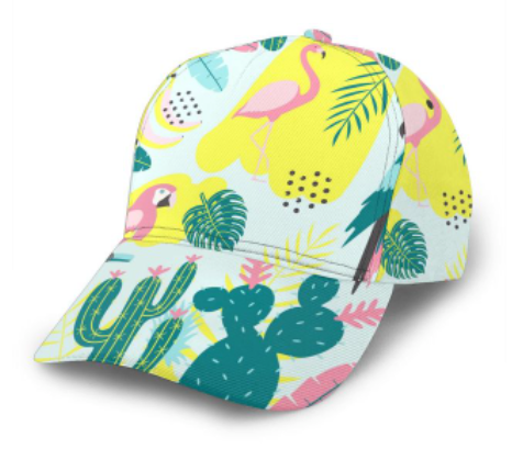casquette flamant rose cactus