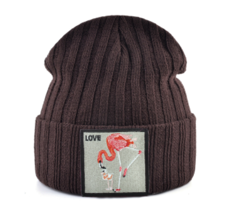 bonnet flamant rose homme