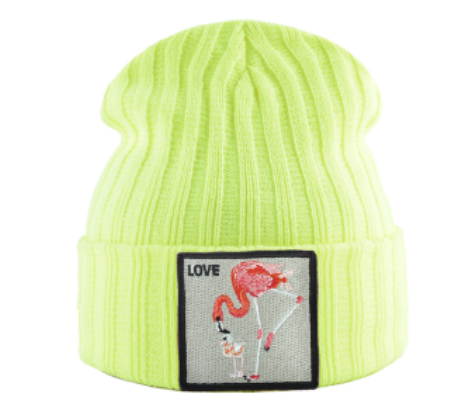 bonnet flamant rose adulte
