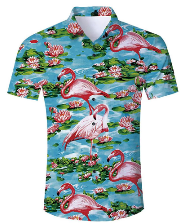 Chemise flamant rose discount homme