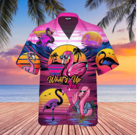 chemise flamant rose tendance