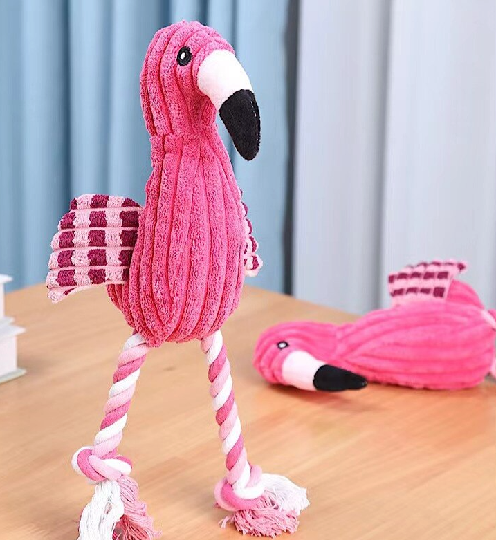 flamant rose en peluche pour bebe naissance