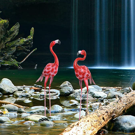 grande statue flamant rose pour l exterieur