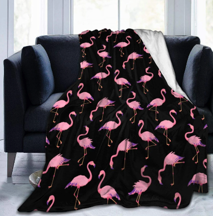 grand plaid flamant rose