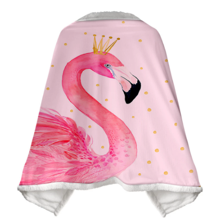 chale flamant rose