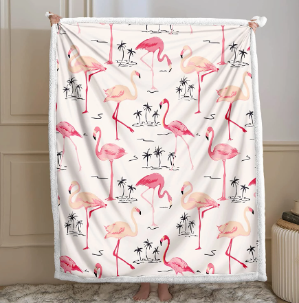beau plaid flamant rose