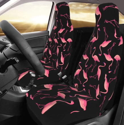 belle housse de siege auto flamant rose