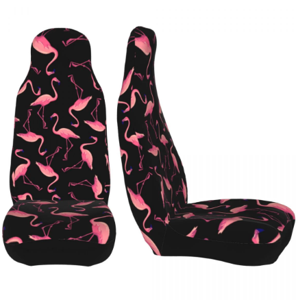 jolie housse de siege flamant rose