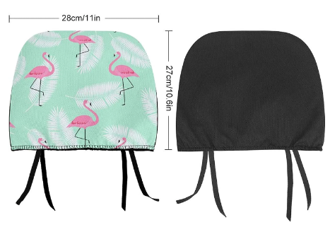 housse de dossier flamant rose