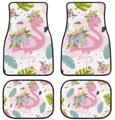 tapis de sol de voiture impermeable flamant rose