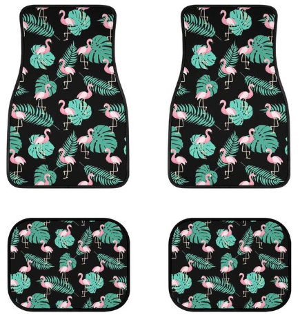 tapis waterproof voiture flamant rose