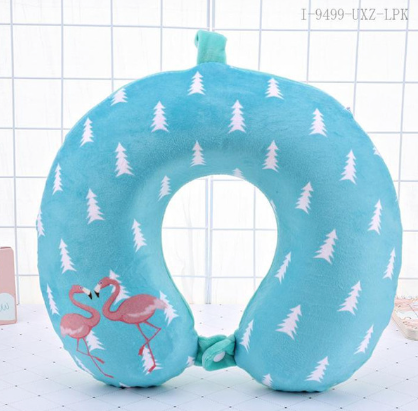 coussin en u pour nuque et cou flamant rose