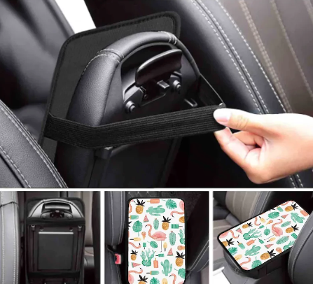 beau accoudoir central pour repose bras voiture flamant rose