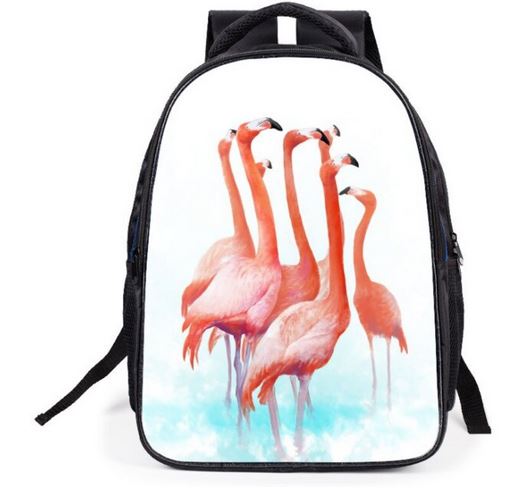 cartable d'ecole fille flamant rose pas cher