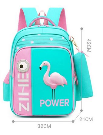 grand cartable renforcee confortable flamant rose