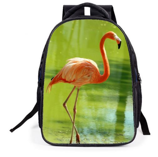 sac a dos flamant rose realiste mixte