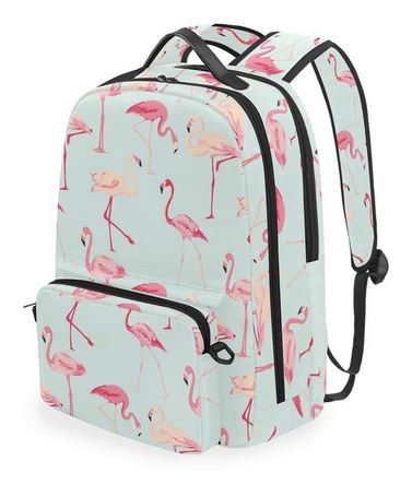 cartable flamant rose sacoche amovible