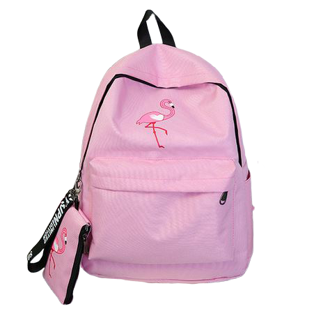cartable rose flamant rose poche confortable renforcé