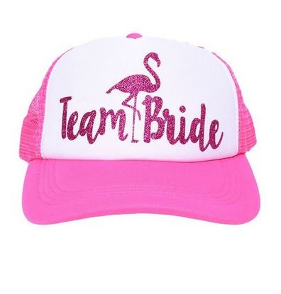 casquette rose paillette flamant rose