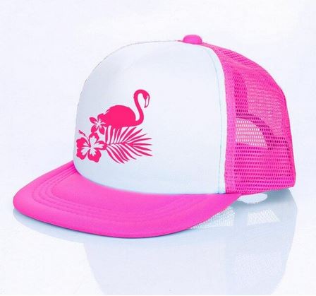 casquette rose fluo flashy flamant rose taille unique
