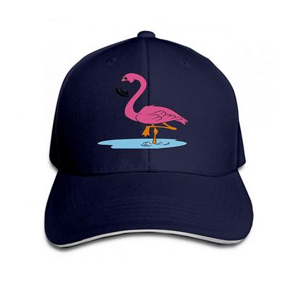belle casquette homme flamant rose rigide