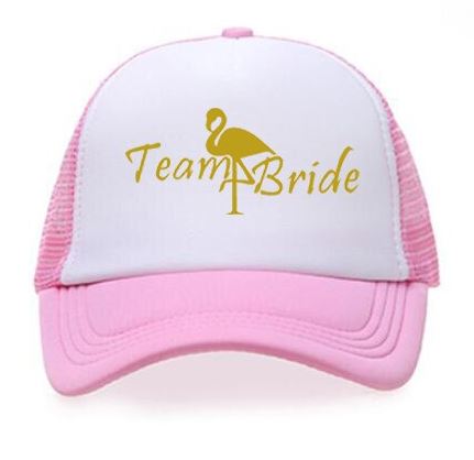 casquette rose pastel flamant rose or pour femme