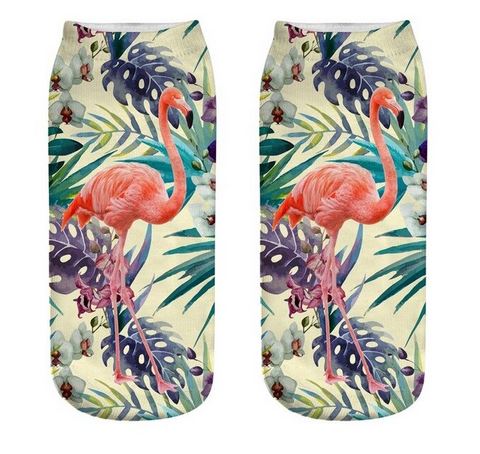 chaussettes flamant rose taille unique