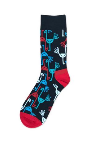 chaussettes flamant rose cartoon