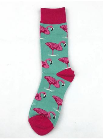 chaussettes flamant rose