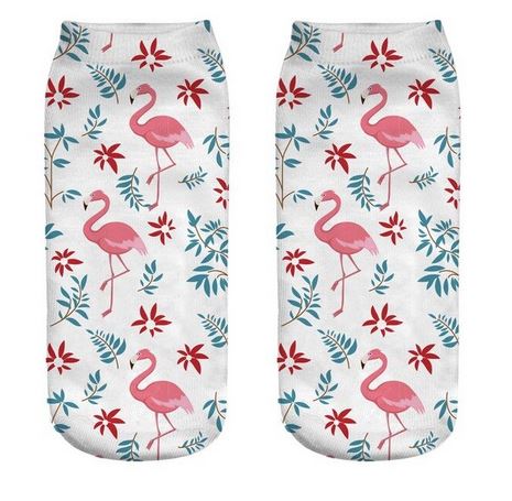 socquettes flamant rose