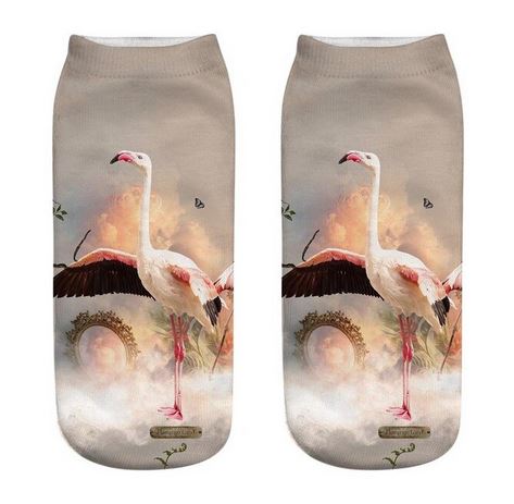 chaussettes flamant rose de qualite