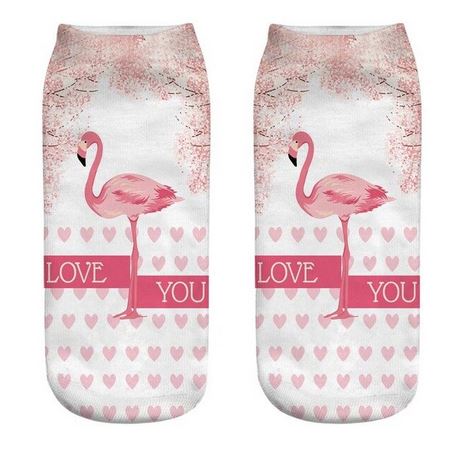 Chaussettes Flamant Rose Unis