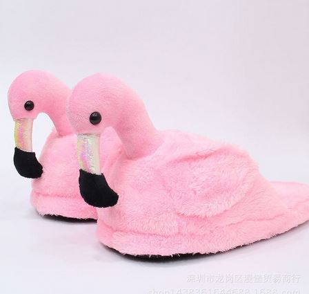 Chaussons Flamant Rose Brillant pas cher etam