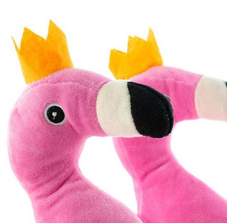 Chaussons Flamant Rose avec Couronne pour fille ado