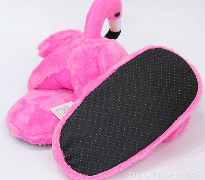 Chaussons Flamant Rose Flashy fille femme ado