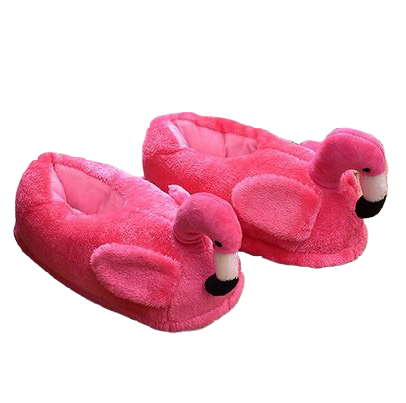 Chaussons en forme de Flamant Rose