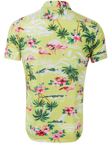 Chemise Flamant Rose Homme Sable pas chere