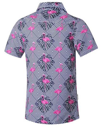 Chemise Motif Flamant Rose Celio