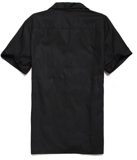 Chemise avec Flamant Rose dos noir