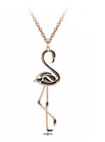 Collier Flamant Rose elegant
