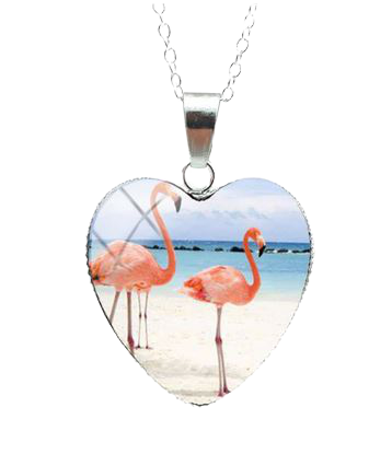 Collier Flamant Rose pour l'ete