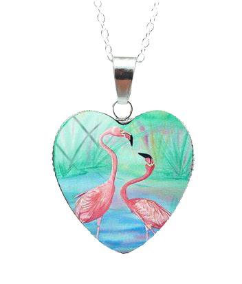 Collier Flamant Rose surprise