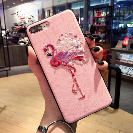 coque samsung flamant rose en cuir