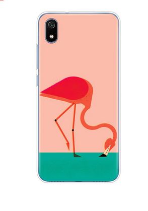 coque pour redmi 7a avec flamant rose