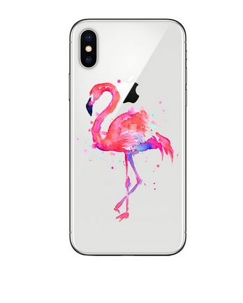 coque iphone 8 flamant rose