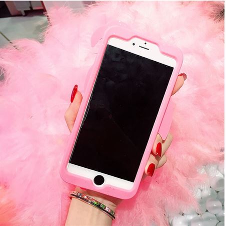 Coque Iphone Flamant Rose Paillettes 3D