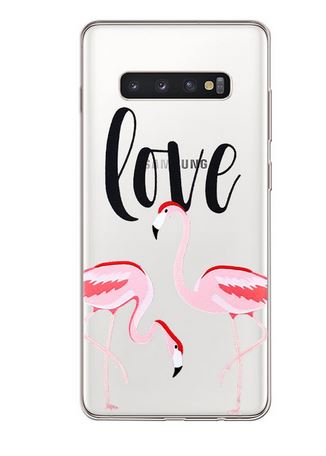 coque portable flamant rose romantique