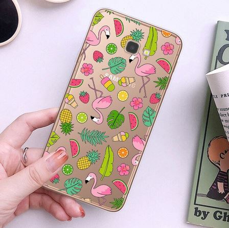 coque tendance flamant rose pour samsung