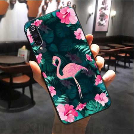 coque telephone decor antilles tropique vacances flamant rose xiaomi