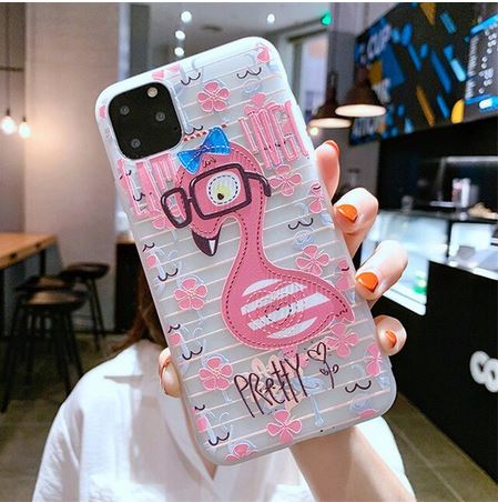 coque pour xiaomi avec flamant rose lunettes